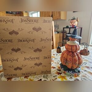 Jim Shore Stacked Pumpkin Pilgrim